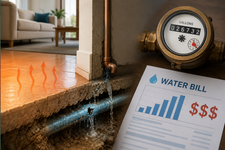Warm Floors and High Water Bills: Could It Be a Slab Leak?
